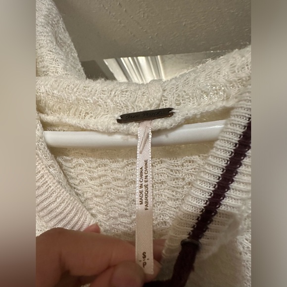 Free people Love All Hoodie in Ivory Combo. Size S. - Picture 11 of 15